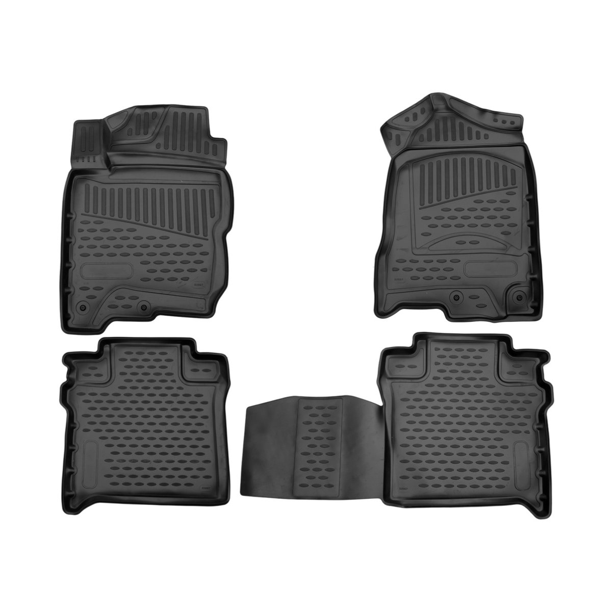 Nissan Titan XD Floor Mats - Omac - Rubber TPE - Black - '16-'18